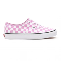 Vans Unisex Checkerboard Authentic Shoes - Orchid Pink / True White