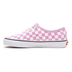 Vans Unisex Checkerboard Authentic Shoes - Orchid Pink / True White