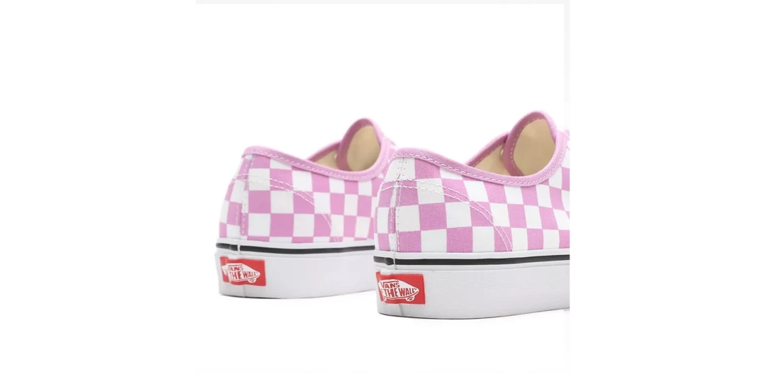 Vans Unisex Checkerboard Authentic Shoes - Orchid Pink / True White