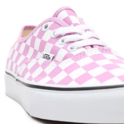 Vans Unisex Checkerboard Authentic Shoes - Orchid Pink / True White