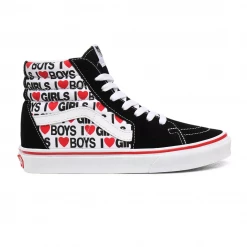 Vans Unisex I Heart SK8 Hi Shoes - Black / White / Red