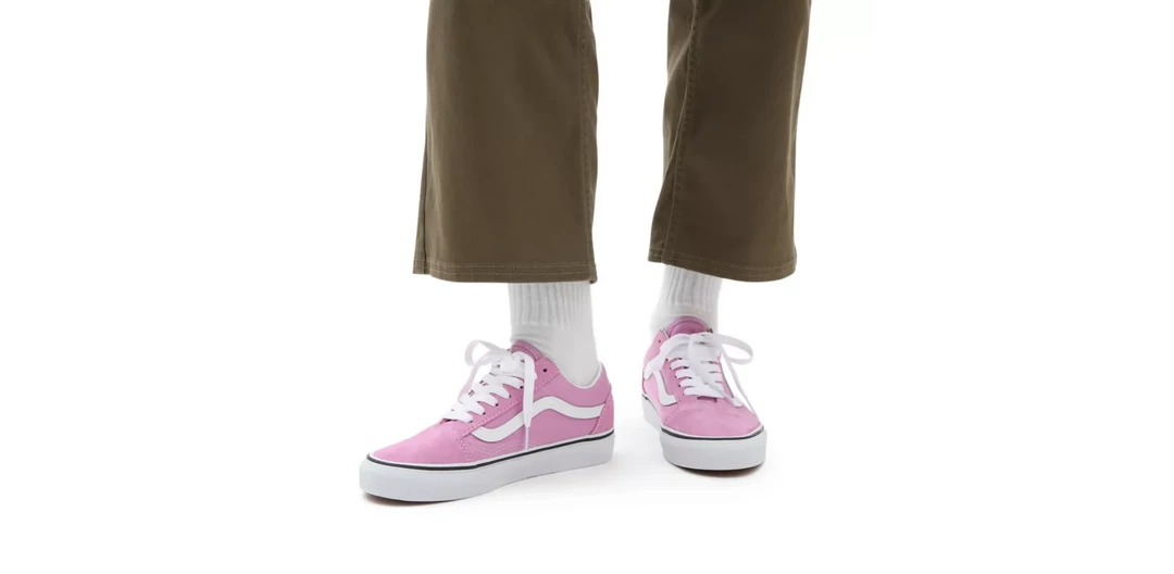 Vans Unisex Old Skool Shoes - Orchid Pink / True White