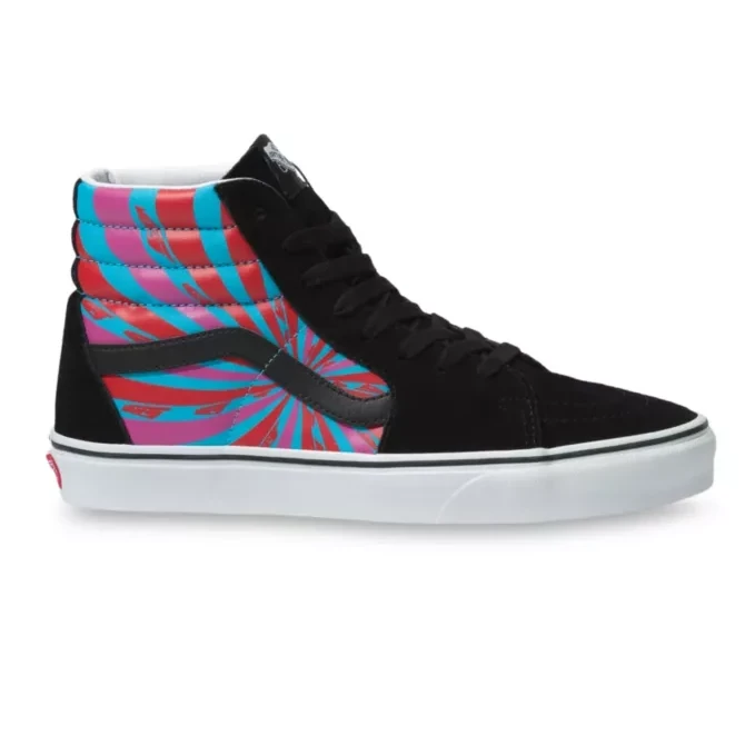 Vans Unisex Retro Mart SK8 Hi Shoes - Black / Blue / Red / Pink