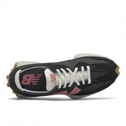 New Balance Women's 327 Shoes - Black / Pink Gum