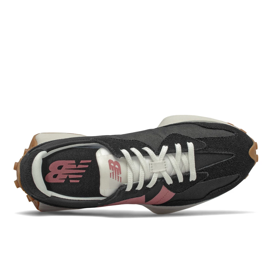 New Balance Women's 327 Shoes - Black / Pink Gum