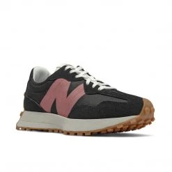 New Balance Women's 327 Shoes - Black / Pink Gum