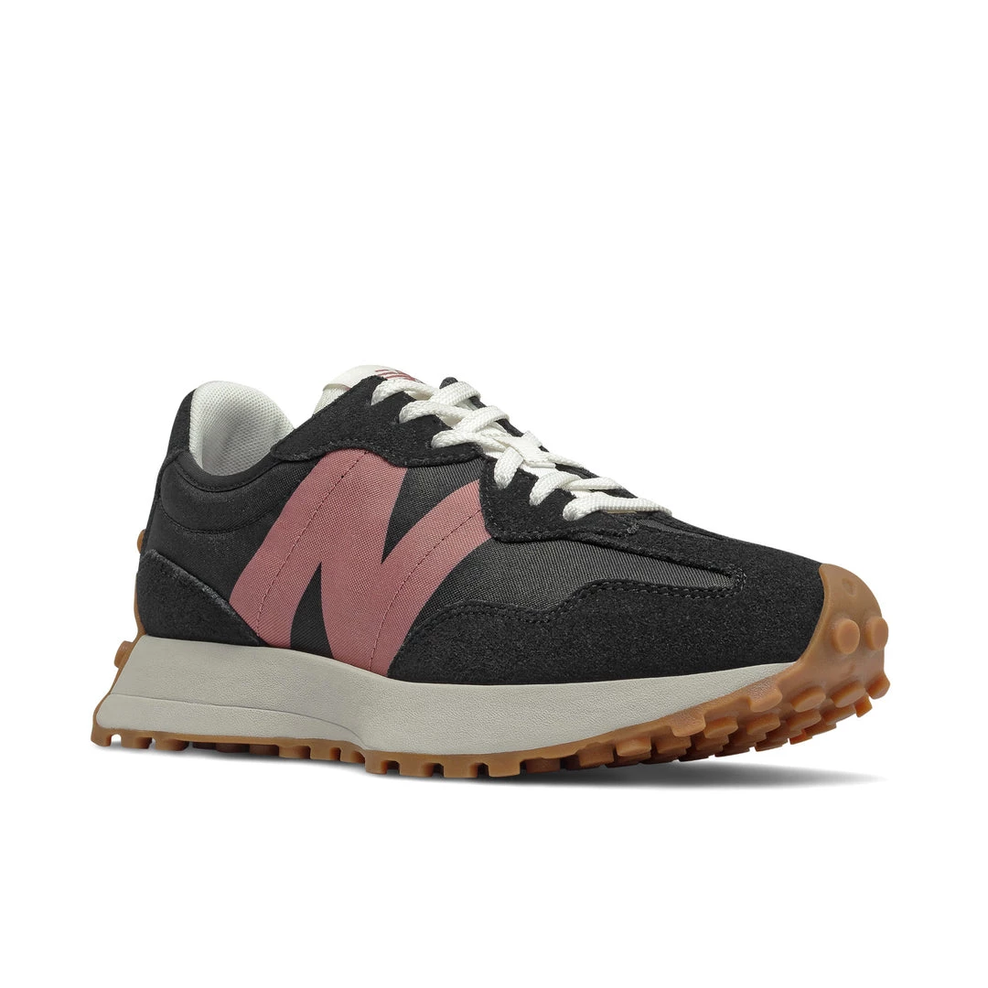 New Balance Women's 327 Shoes - Black / Pink Gum